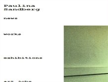Tablet Screenshot of paulinasandberg.com